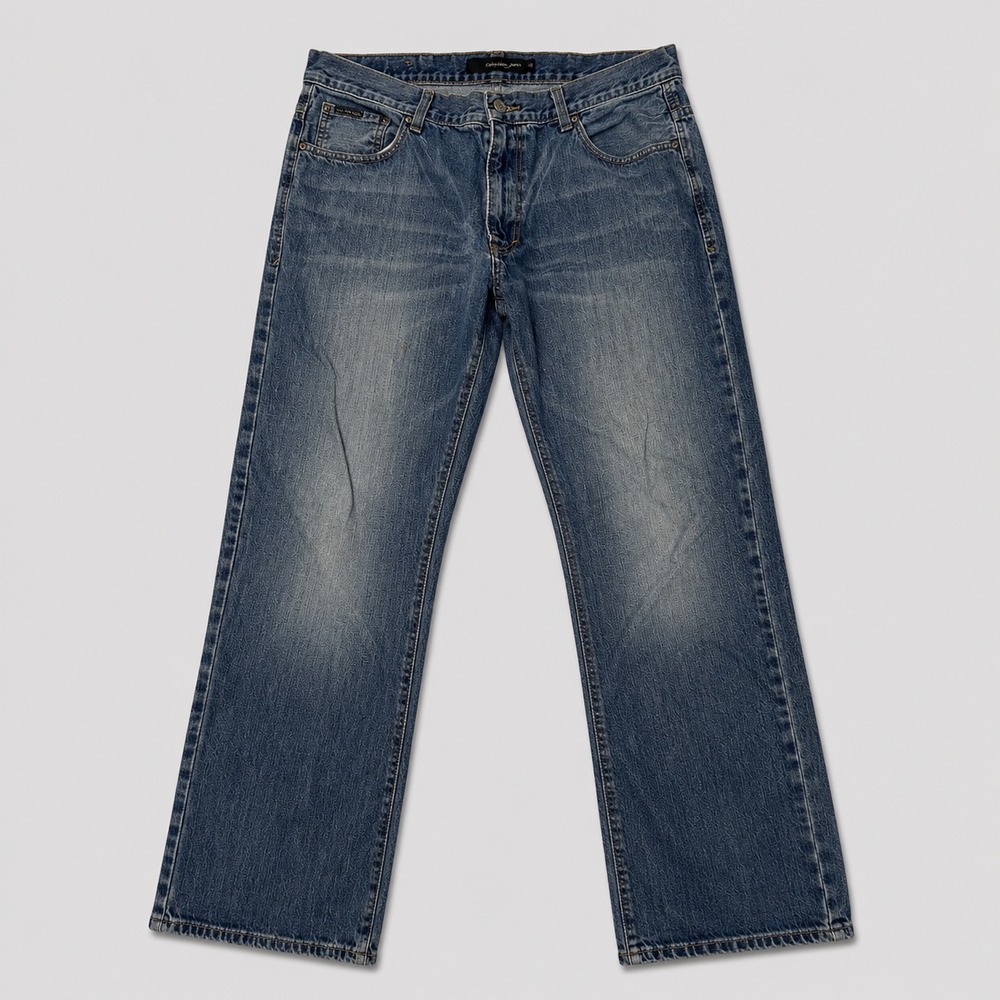 Calvin Klein Bootcut Jeans Womens 36 Blue Medium Wash Denim Pants